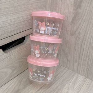 Sanrio My Melody Small Plastic Lunch Containers